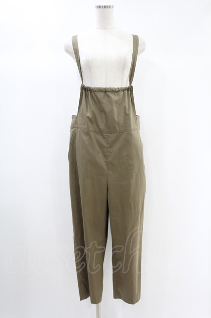 Jane Marple Dans Le Saｌon / Tapered salopette pants M カーキ H-24-10-19-001-JM-PA-KB-ZH