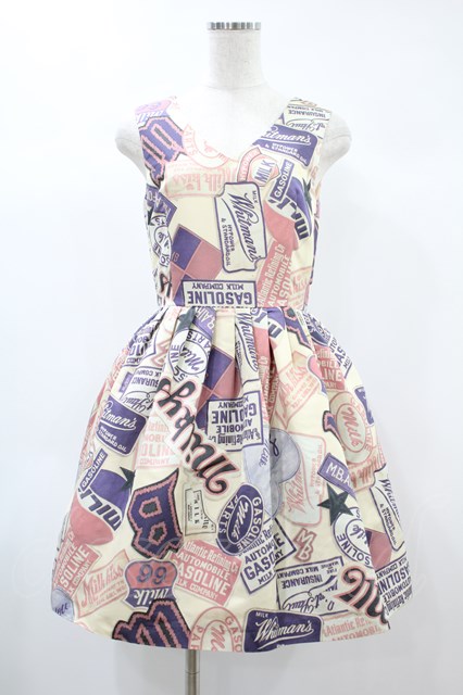 MILK / Patch girl dress - アイボリー H-24-10-19-016-ML-OP-SK-ZT1021H