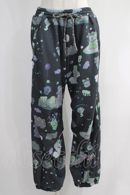 LAND by MILK BOY / KINGJUN LOVE＆BEAR SWEAT PANTS グレー H-24-11-09-028-MB-PA-KB-ZH