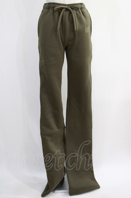 NieR Clothing / 内側防寒仕様SUPER LONG×LOOSE SWEAT PANTS カーキ H-24-12-26-080-PU-PA-KB-ZH