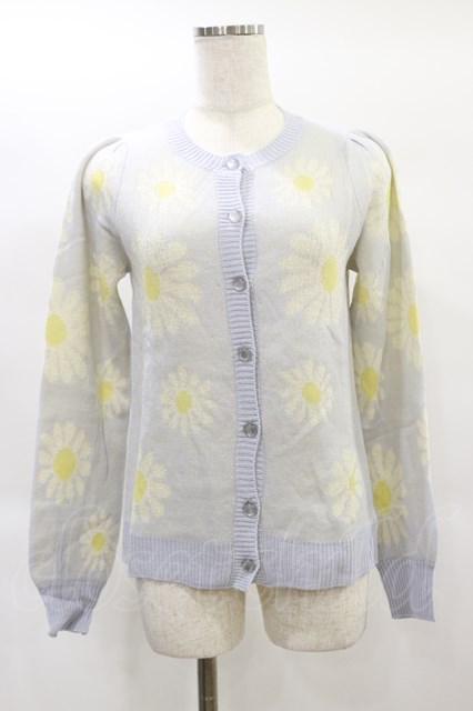 Candy Stripper / DAISY KNIT CARDIGAN サックス H-25-01-21-060-PU-TO-KB-ZH