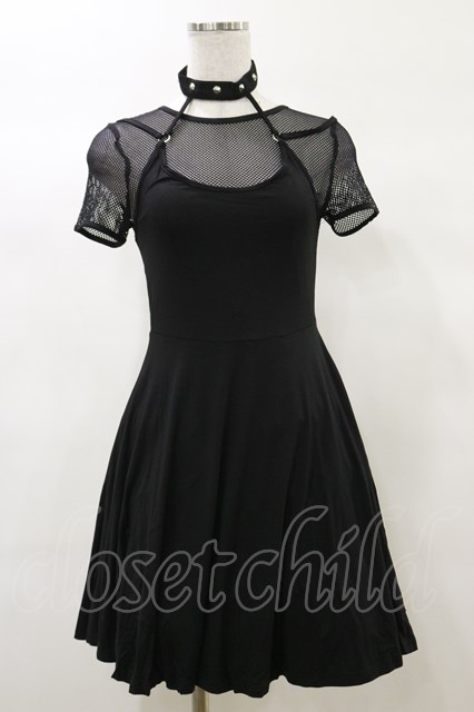 KILL STAR / Rotten Luck Skater Dress XS 黒 H-25-03-06-076-SL-OP-KB-OS