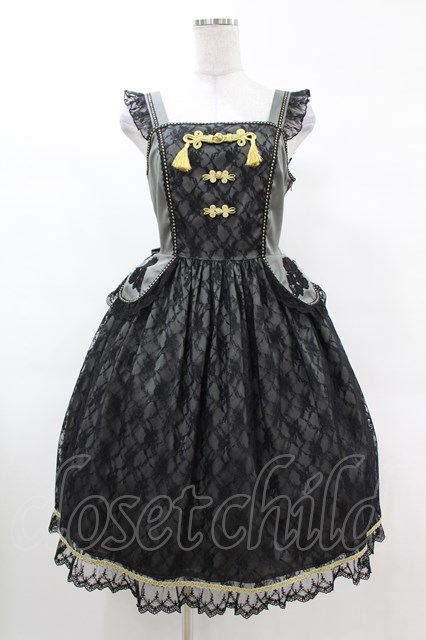 Angelic Pretty / シノワズリジャンパースカート Free カーキ H-25-03-11-1034-AP-OP-NS-ZH