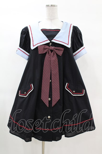 Angelic Pretty / クラシックスクールワンピース Free ブラック H-25-03-11-1021-AP-OP-NS-ZH