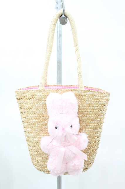 Katie / FLUFFY BUNNY basket  LOU LOU H-25-03-23-1012-LO-BG-KB-ZH