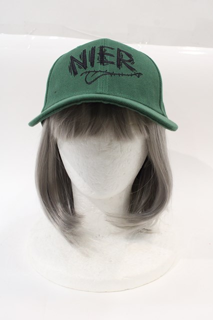NieR Clothing / NIER刺繍キャップ カーキＸ黒 I-24-07-17-071-PU-AC-HD-ZI