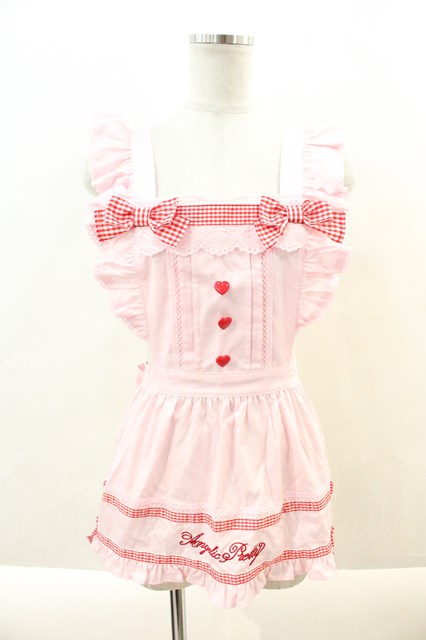 Angelic Pretty / Fancy Ribbonエプロン ピンク I-24-09-28-040-AP-OP-HD-ZI