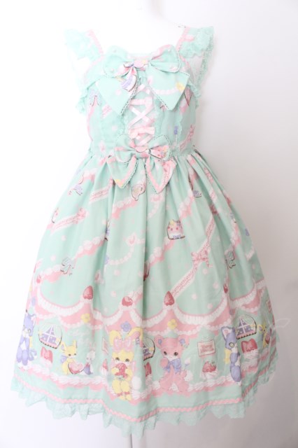 Angelic Pretty / Fancy Whipジャンパースカート ミント O-24-05-10-037-AP-OP-IG-OS