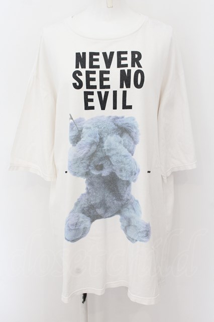 MILKBOY / NEVER SEE NO EVIL Big Tee ホワイト O-24-07-25-009-MB-TO-OW-OS