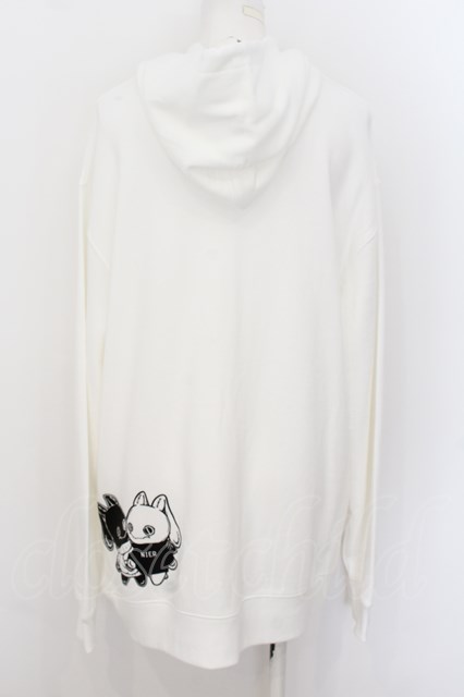 NieR Clothing / NieRちゃんプリントパーカー 2XL ホワイト O-24-07-29-1035-PU-TO-IG-OS