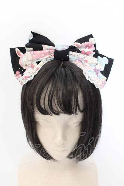 Angelic Pretty / Fancy Boxカチューシャ クロ O-24-07-29-1028-AP-ZA-IG-OS