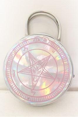 KILL STAR / Baby Baphomet Pentagram Holographic バッグ シルバー O-24-07-29-4086-SL-BG-IG-OS