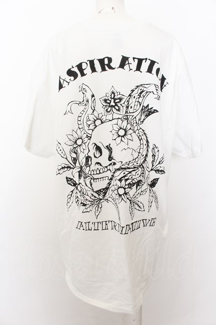 RNA / ASPIRATION　Tシャツ M ホワイト O-24-09-30-049-PU-TO-OW-OS