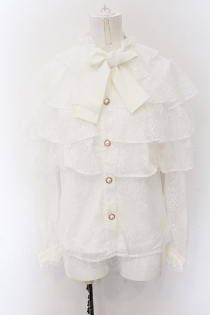 Swankiss / DB 4frill lace B/L シロ O-24-11-27-030-CA-BL-IG-OS