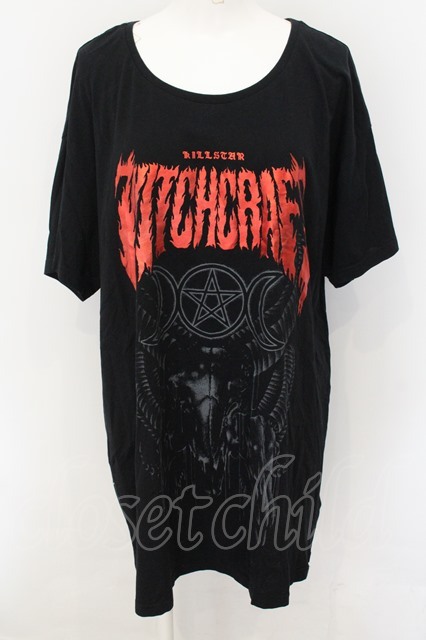 KILL STAR / Witchcraft　Tシャツ L ブラック O-24-11-29-056-SL-TO-OW-OS