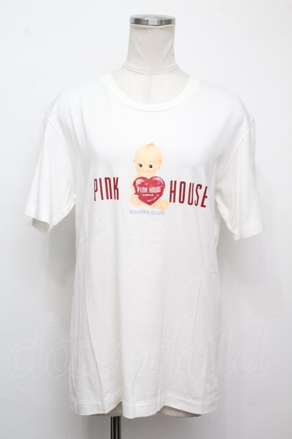 PINK HOUSE / キューピープリントＴシャツ オフ S-24-07-18-012-LO-TO-UT-ZS