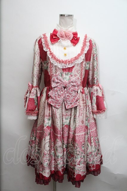 Angelic Pretty / OP Belle Epoque Roseワンピース ピンク S-24-08-07-056-AP-OP-UT-ZS