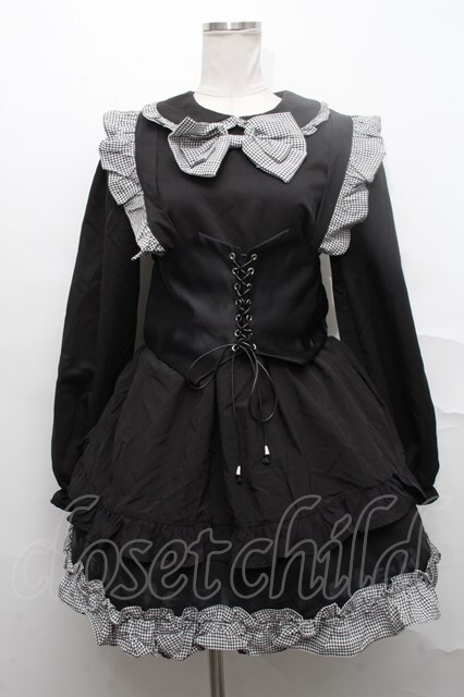 NieR Clothing / ワンピースセット 黒 S-24-10-01-062-PU-OP-AS-ZS