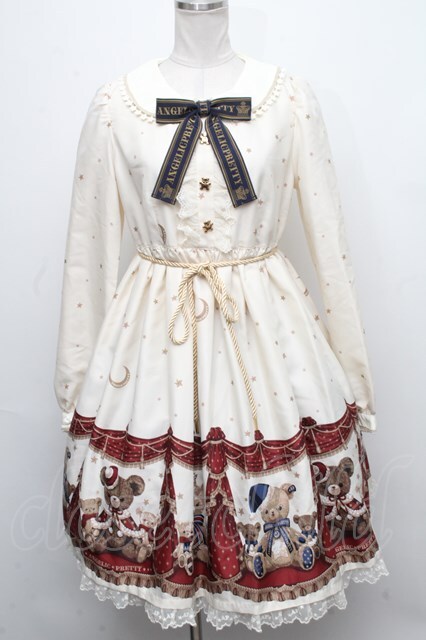 Angelic Pretty / Dream Bearワンピース  アイボリー S-24-11-20-060-AP-OP-HR-ZS