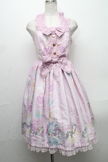 Angelic Pretty / Milky Pony Carnivalジャンパースカート ピンク S-24-12-04-067-AP-OP-AS-ZS