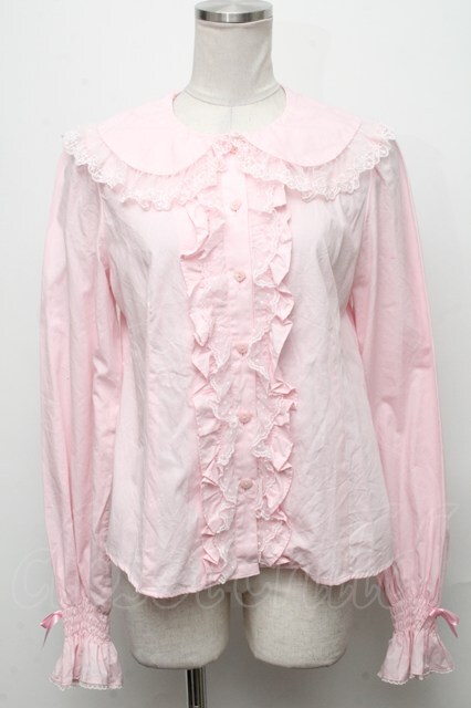 Angelic Pretty / Sweet Heartブラウス ピンク S-24-12-08-019-AP-BL-HR-ZS