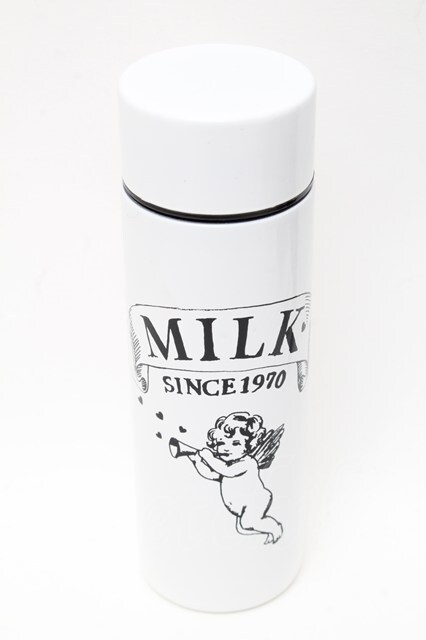 MILK / ノベルティ水筒 白 S-24-12-12-021-ML-ZA-HR-ZS