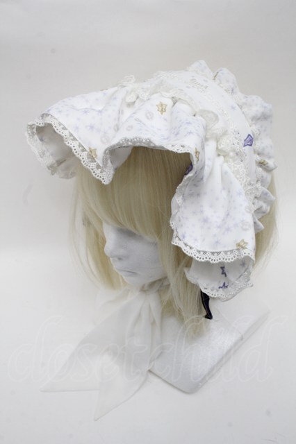 Angelic Pretty / Luminous Sanctuaryボンネット 白 S-24-12-17-005-AP-AC-AS-ZS