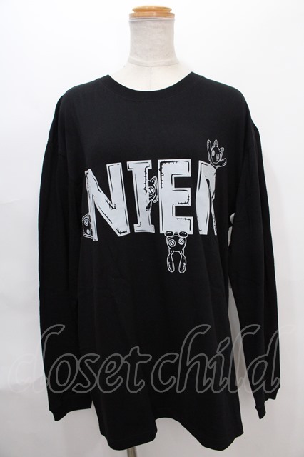 NieR Clothing / プリントTシャツ LL 黒 Y-24-07-15-138-PU-TO-SZ-ZY