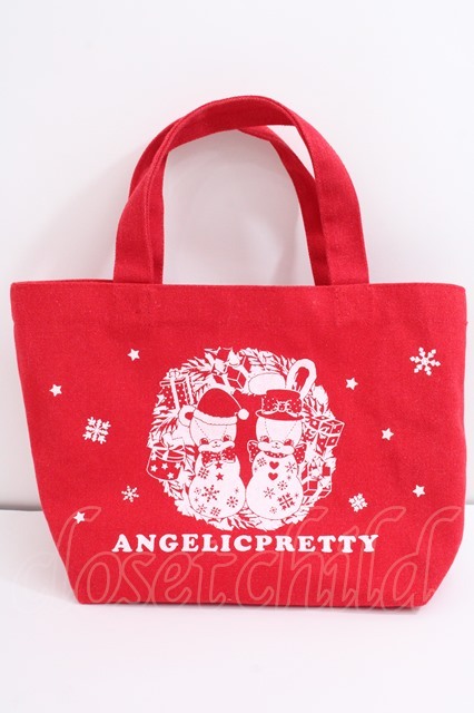 Angelic Pretty / Fancy Noelミニトートバッグ アカ Y-24-09-18-020-AP-BG-SZ-ZY