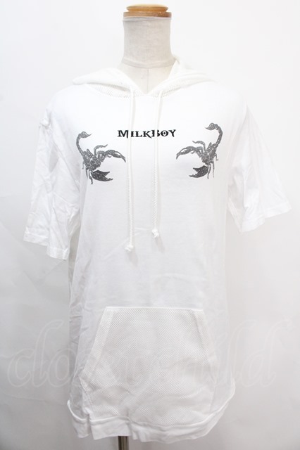 MILKBOY / SCORPION パーカー ホワイト Y-24-10-05-040-MB-TO-SZ-ZY