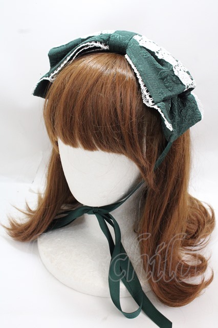 axes femme kawaii / レディローズヘッドドレス グリーン Y-25-02-13-033-AX-AC-SZ-ZY