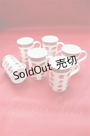 画像: 【新品】10%off クリストファーヴァイン　スイーツマグカップ ホワイトミックス cv-005