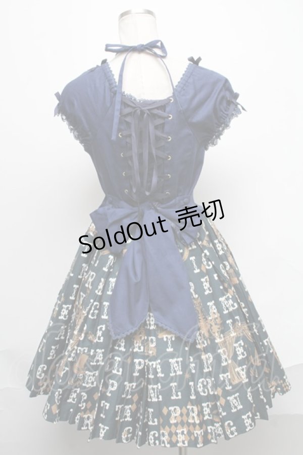 画像2: Angelic Pretty / Moon Night Theaterワンピース  グリーン S-25-02-11-051-AP-OP-AS-ZS (2)