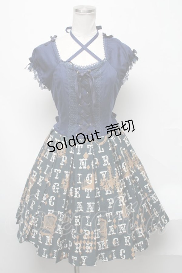 画像1: Angelic Pretty / Moon Night Theaterワンピース  グリーン S-25-02-11-051-AP-OP-AS-ZS (1)