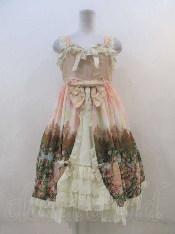 baby☆月夜の森のAURORA Soiree柄プリンセスジャンパースカート