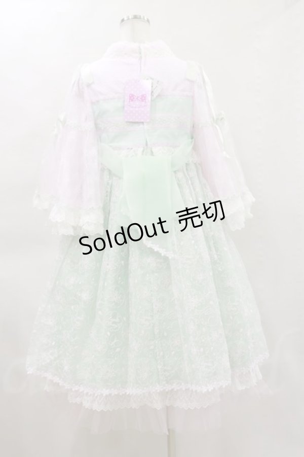 Angelic Pretty / 兎慶ぶ花宴ワンピース H-23-02-26-042h-1-OP-AP-L-NS-ZH-R - closet  child オンラインショップ