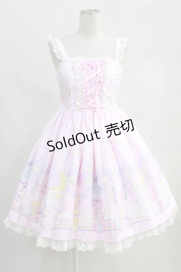 Angelic Pretty / Cotton Candy Shopジャンパースカート&バレッタ H-23