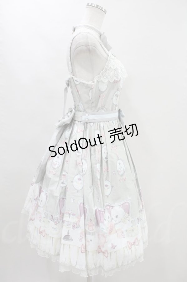 Angelic Pretty / 猫のお茶会ジャンパースカートSet H-23-07-14-033h 