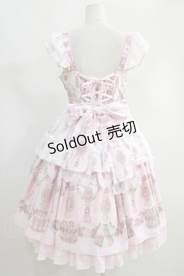 美品】Angeilc Pretty Rose Tasselジャンパースカート - ひざ丈ワンピース