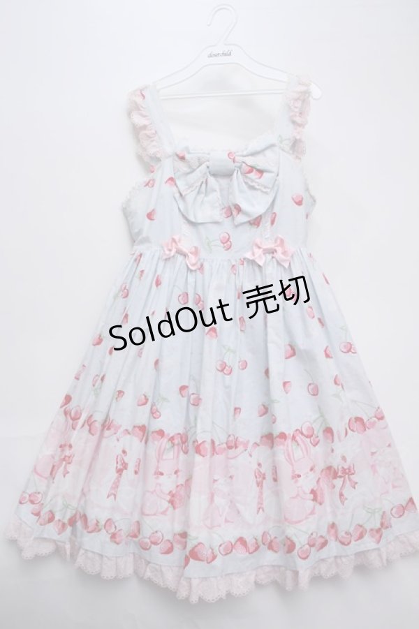 Angelic Pretty / Cherry Berry Bunny胸元リボンジャンパースカート S 