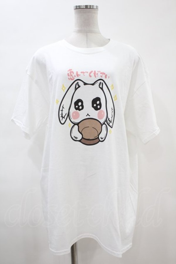 画像1: NieR Clothing / プリント半袖CUTSEW XL 白 H-24-01-11-1029-PU-TO-KB-ZT383 (1)