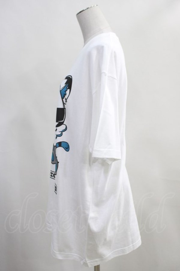 NieR Clothing / プリント半袖CUTSEW XL 白 H-24-01-12-036-PU-TO-KB