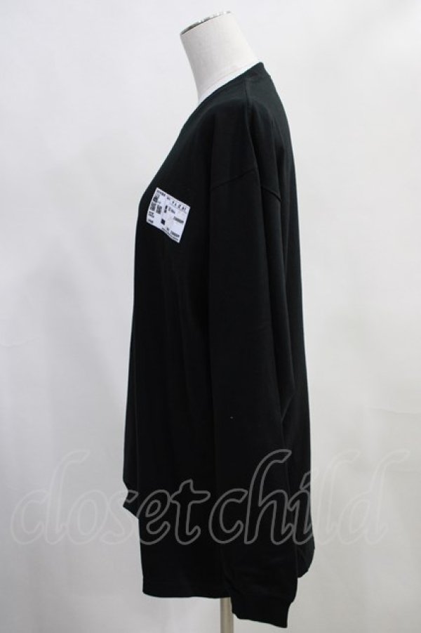 画像2: NieR Clothing / COTTON LONG CUTSEW XL 黒 H-24-01-12-009-PU-TO-KB-ZT388 (2)