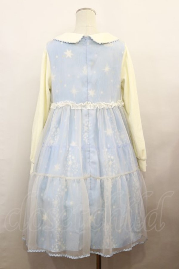 Emily Temple cute / Milky Wayコンビネーションワンピース サックス  H-24-02-03-2012-ET-OP-KB-ZT143 - closet child オンラインショップ