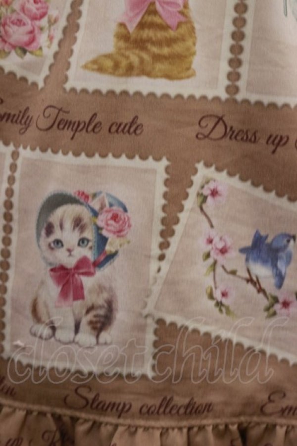 Emily Temple cute / Kitten Stamp Collectionロングワンピース M モカ ...