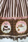 画像5: Angelic Pretty / Meltyチョコレートハイウエストジャンパースカート Free ピンク/チョコ H-24-02-25-1034-AP-OP-NS-ZH (5)