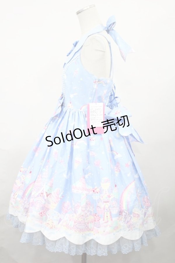 画像2: Angelic Pretty / MilkyPlanetジャンパースカートSet Free サックス H-24-03-21-1019-AP-OP-NS-ZH (2)