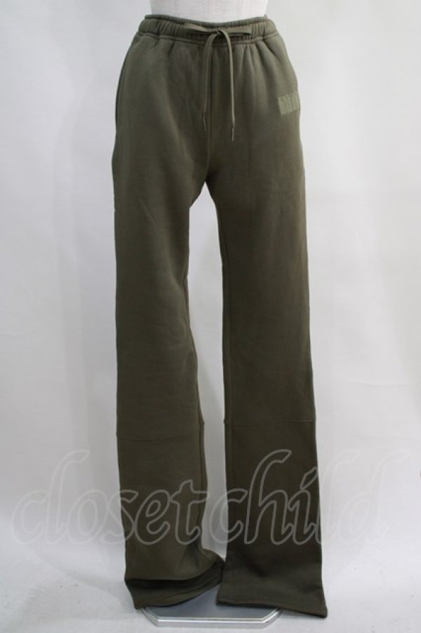 画像1: NieR Clothing / 内側防寒仕様SUPER LONG×LOOSE SWEAT PANTS  カーキ H-24-04-06-001-PU-PA-KB-ZT198 (1)