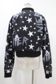 画像2: NieR Clothing / プリントBLOUSON JACKET  黒 H-24-04-13-055-PU-JA-KB-ZT362 (2)