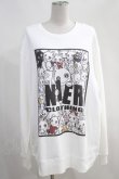 画像1: NieR Clothing / プリントSWEAT  2XL 白 H-24-04-27-1026-PU-TO-KB-ZT325 (1)